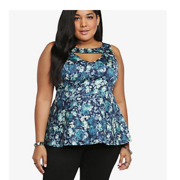 Torrid Peplum top size 4 - Picture 1 of 5
